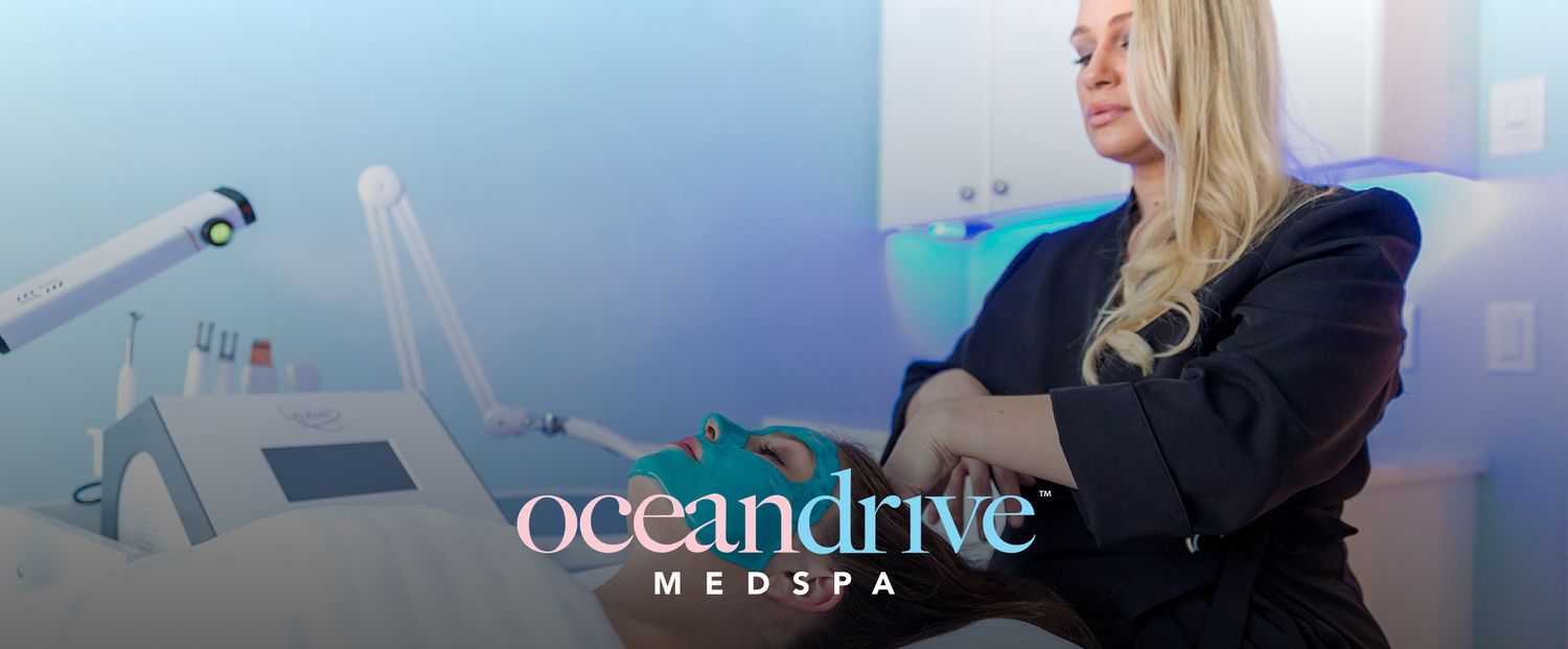Skincare treatment at Ocean Drive Medspa spa.